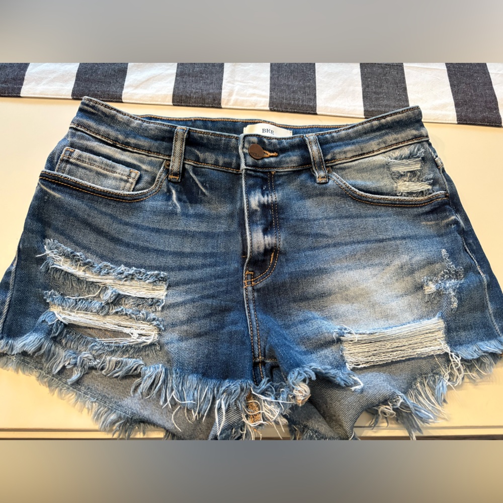Distressed Denim Shorts